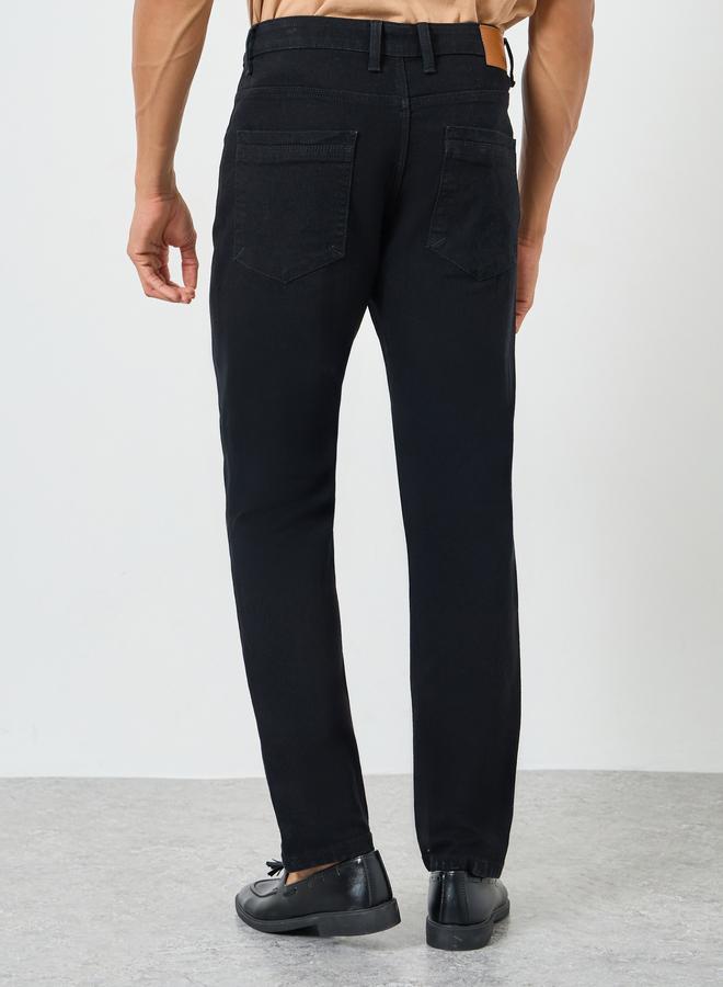Styli Men Black Slim Fit Jeans - Image 3